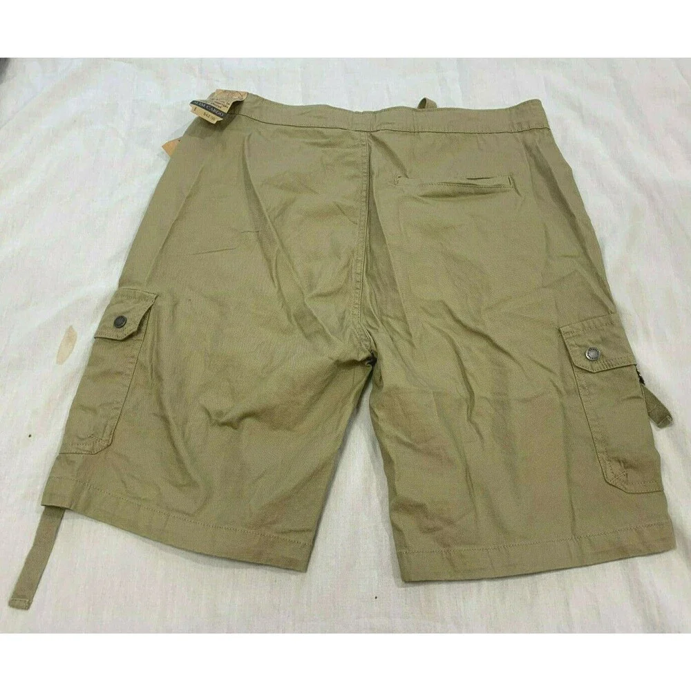 NWT VINTAGE GENES MENS CARGO STRETCH SLIM FIT SHORTS SIZE 36
